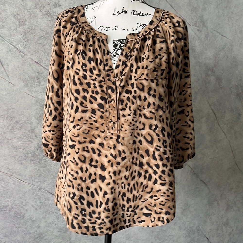 Loft Blouse-Leopard Print - image 1
